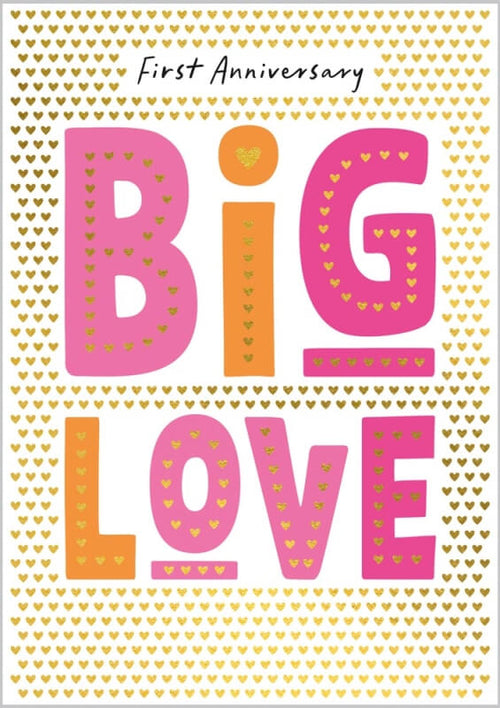 First Anniversary Card