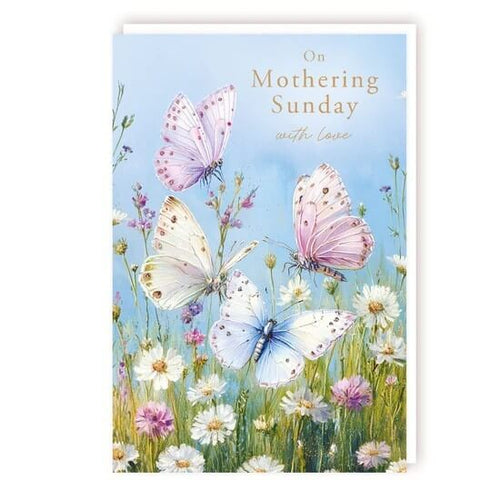 Butterflies Mothering Sunday Card