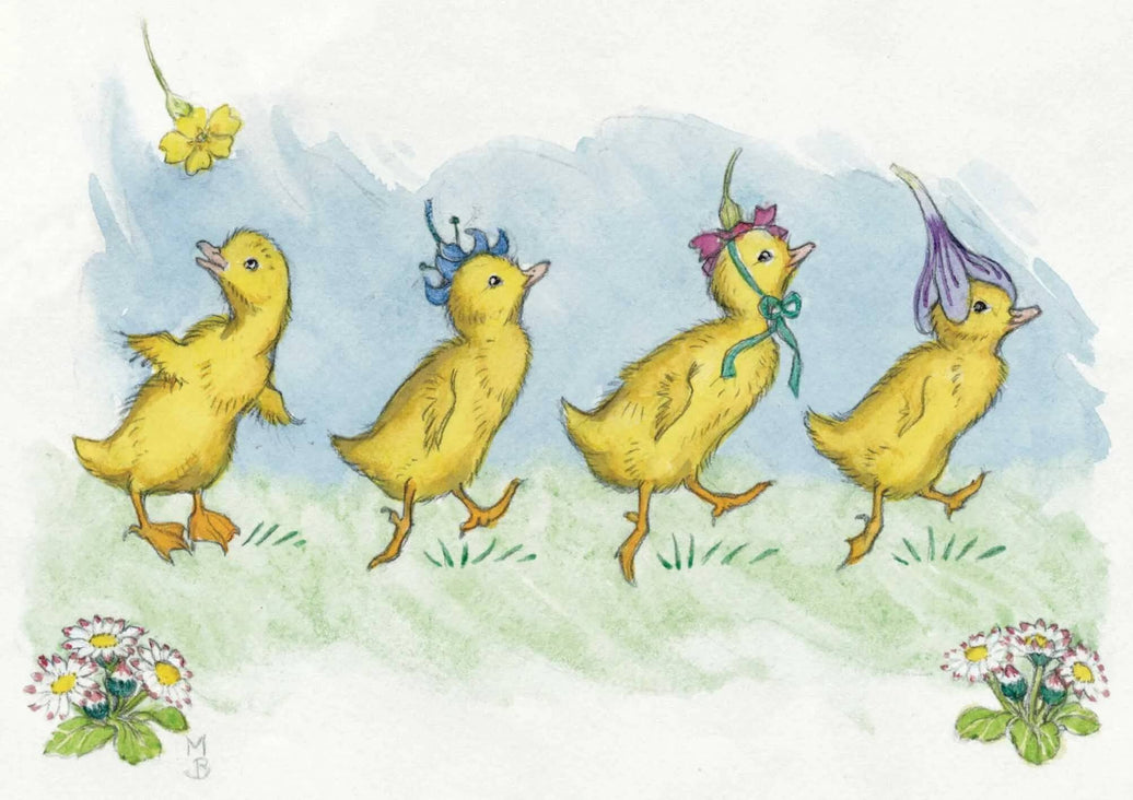 Ducklings Easter Greeting Card