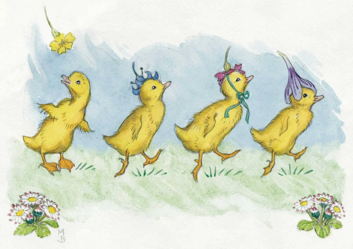 Ducklings Easter Greeting Card