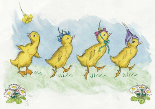Ducklings Easter Greeting Card