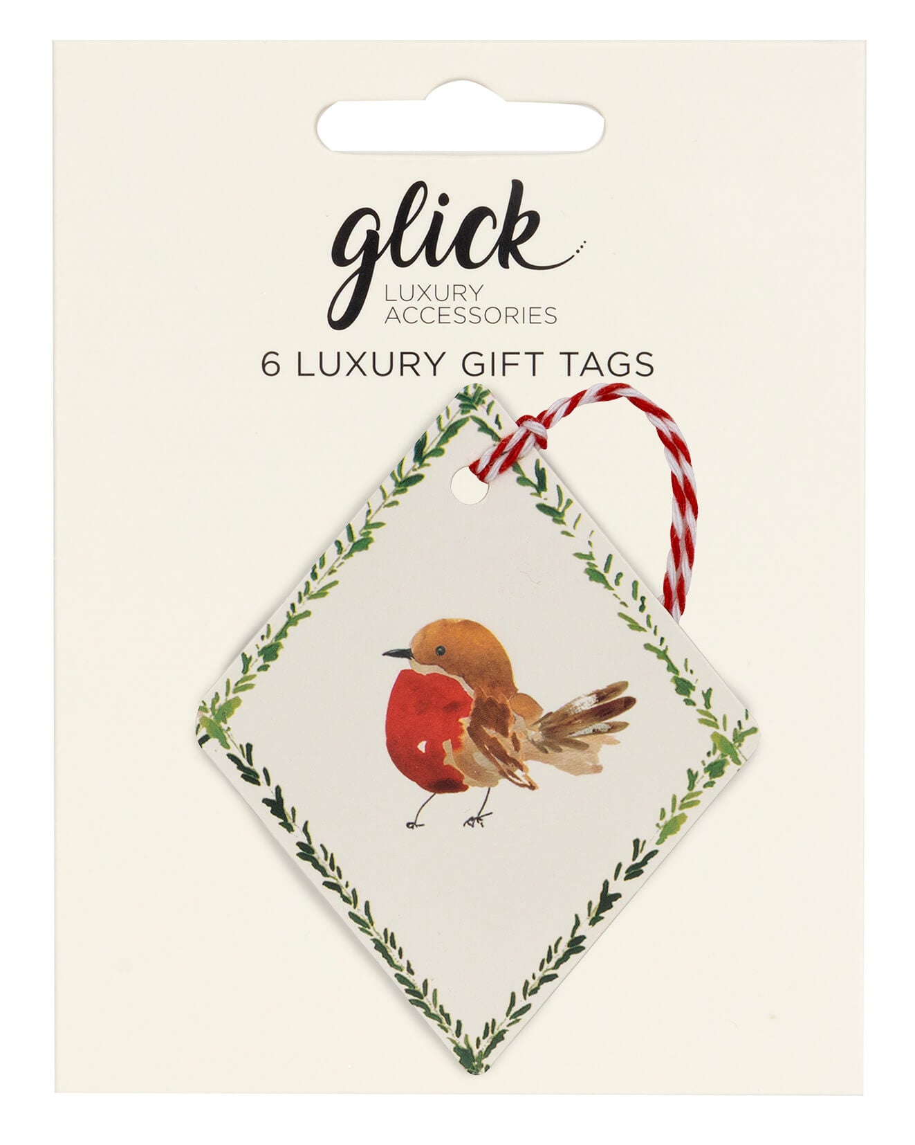 18 Robin Winter Weave Christmas Gift Tags