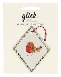 18 Robin Winter Weave Christmas Gift Tags