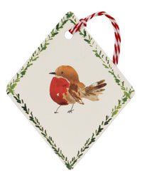 18 Robin Winter Weave Christmas Gift Tags
