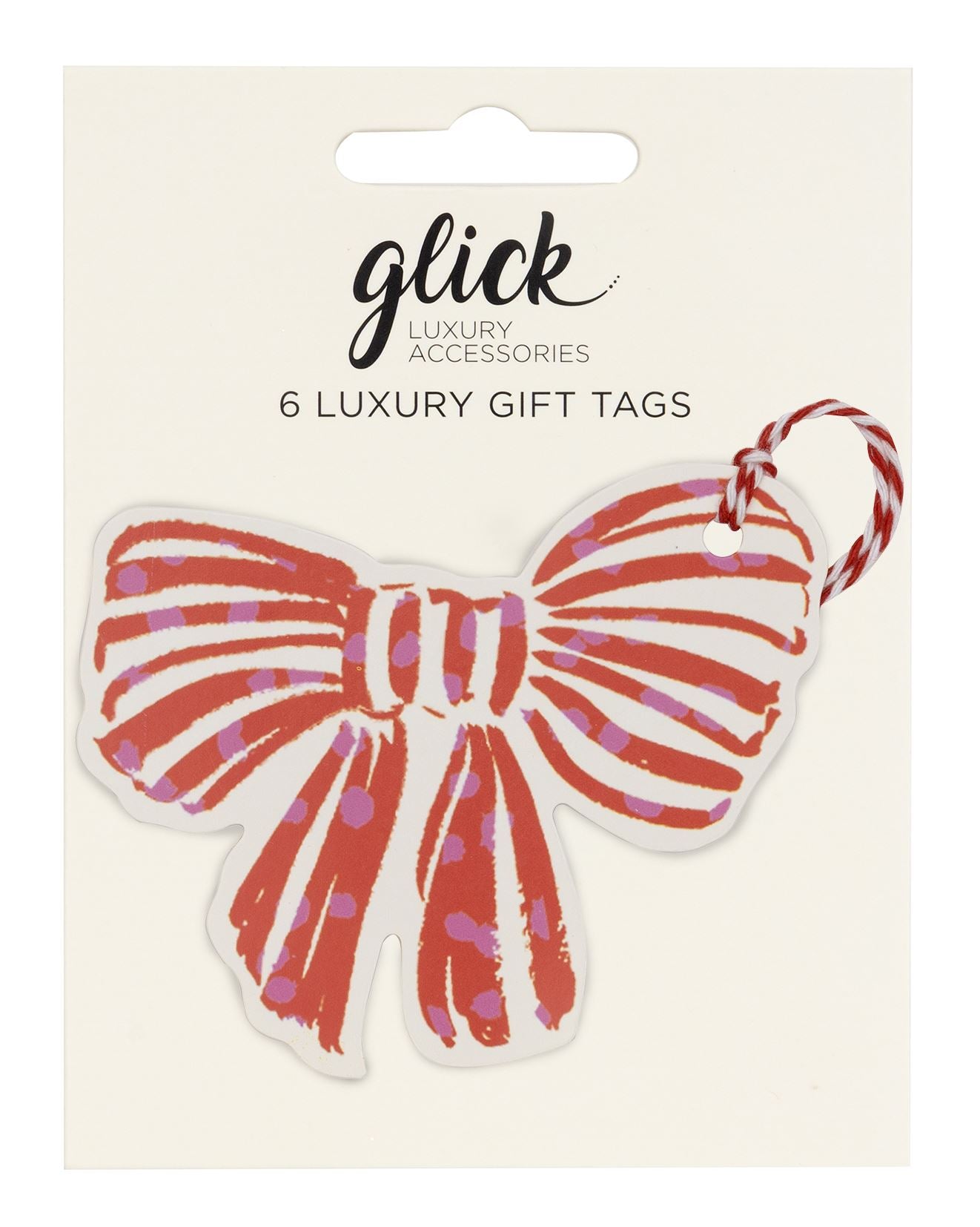 18 Bow Winter Weave Christmas Gift Tags