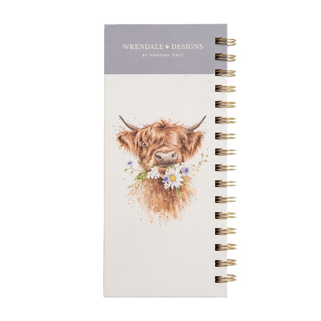 Highland Cow To Do Notebook