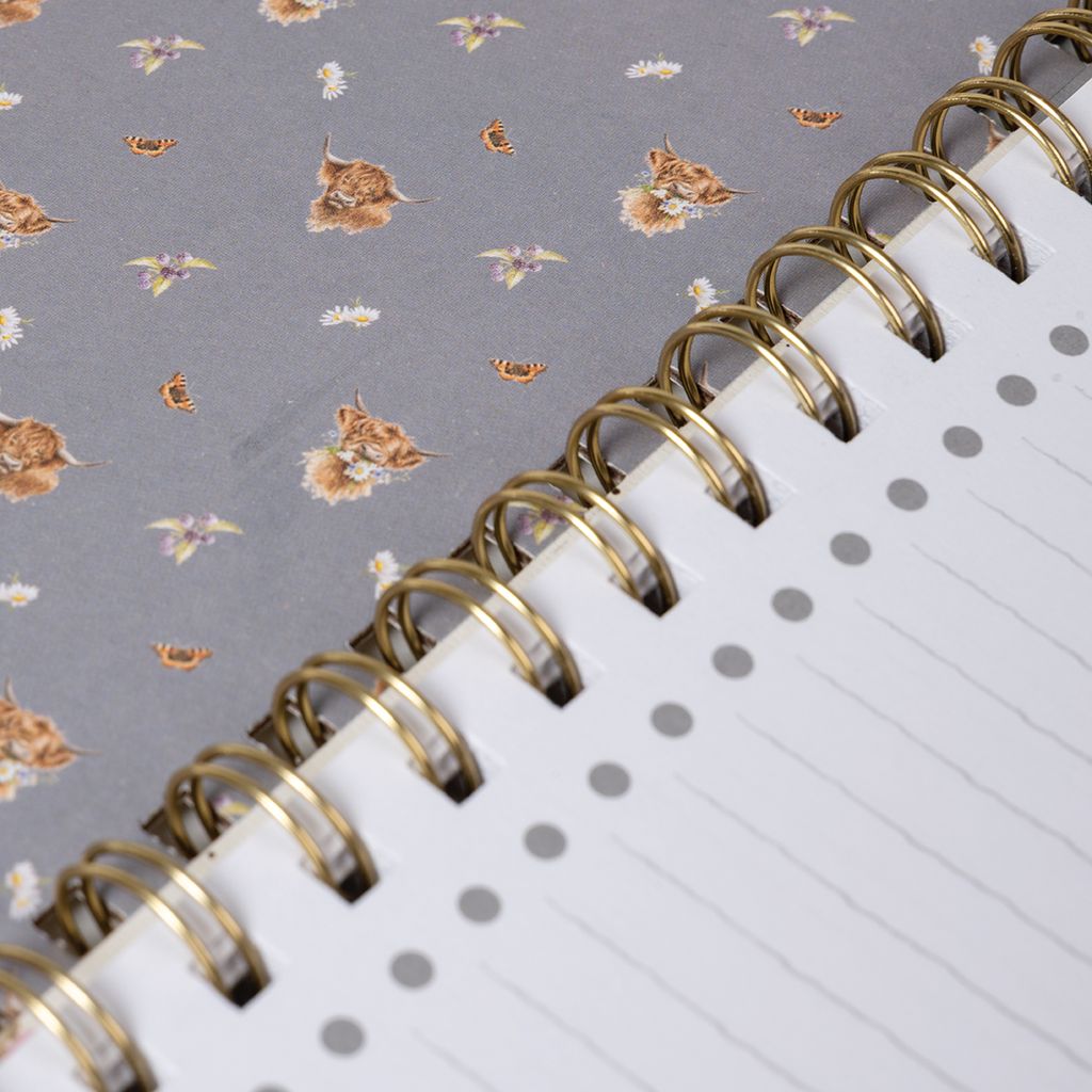 Highland Cow To Do Notebook