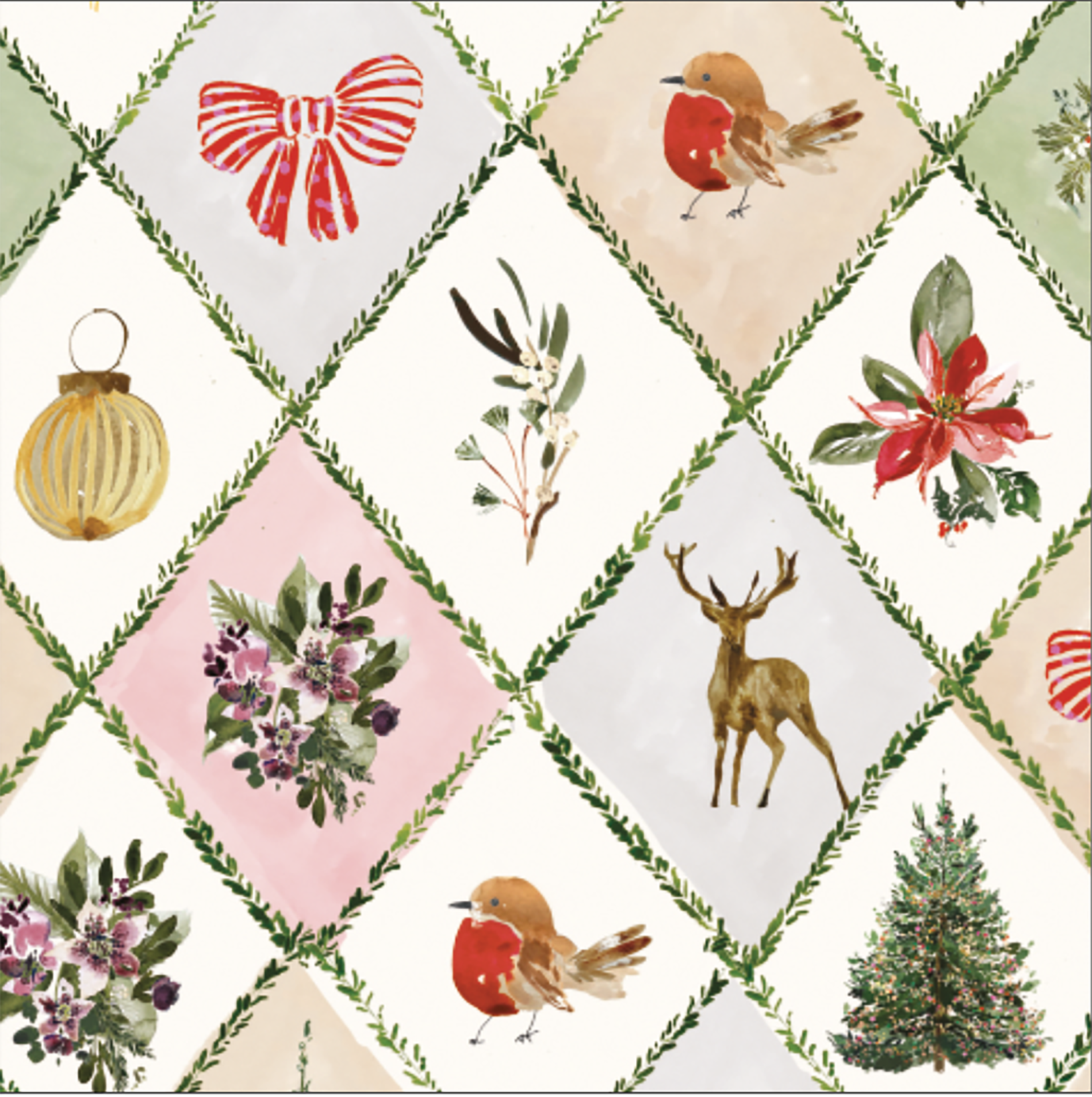 Winter Weave Christmas Napkins