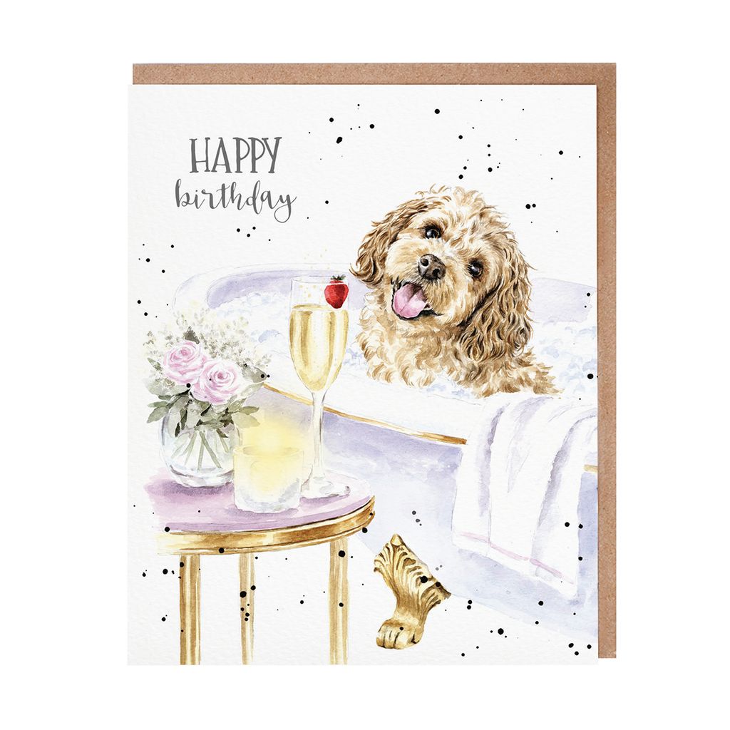 Pampered Pup Birthday Card
