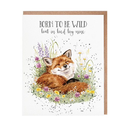 Serenity Fox Birthday Card