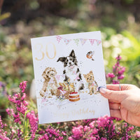 30th Birthday Card Dog Party