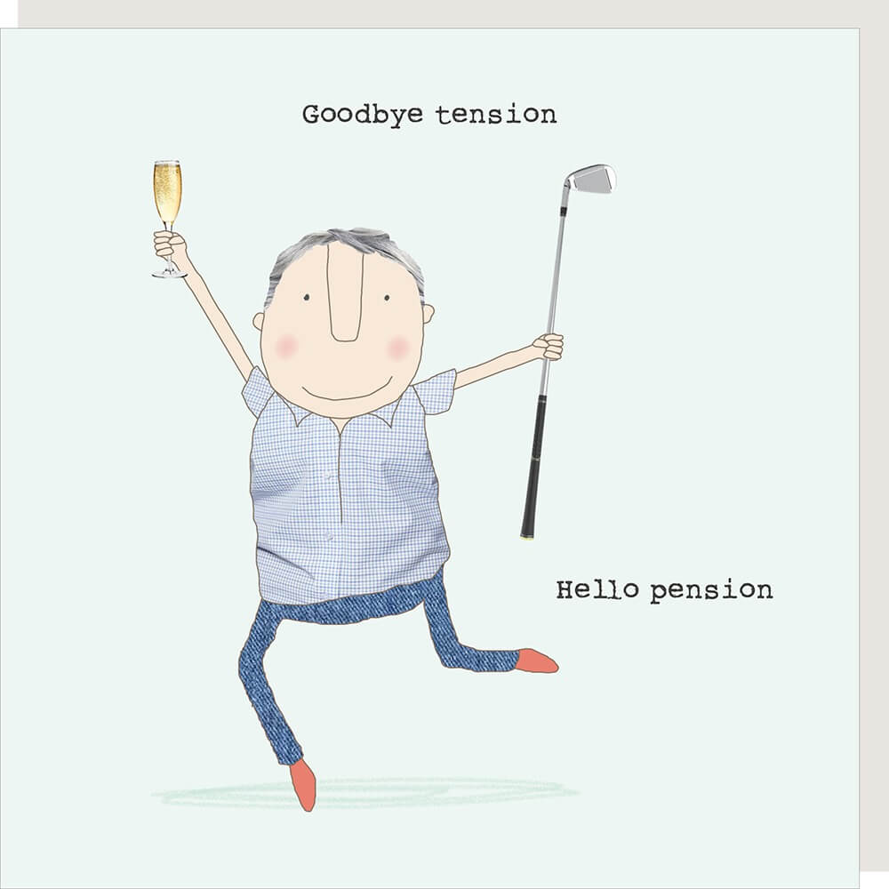 Pension Retirement Greeting Card