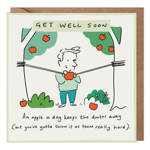 Get Well Apple Card