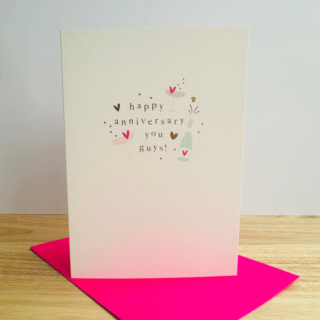 Guys Happy Anniversary Card