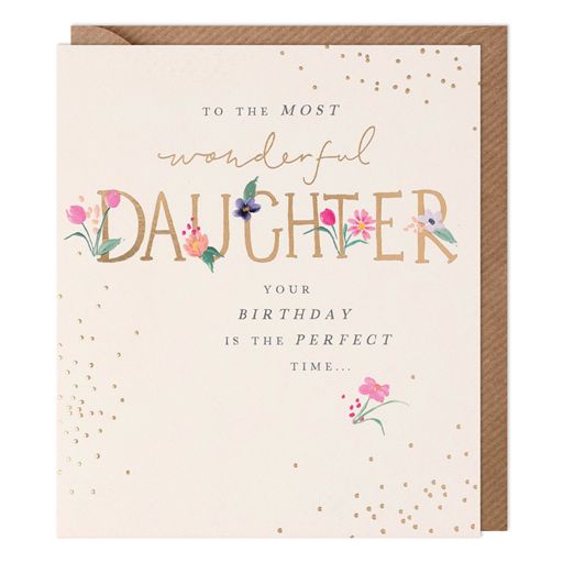 Wonderful Daughter Birthday Card