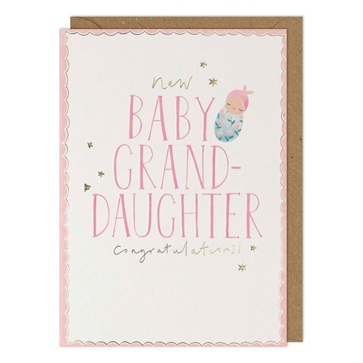 Granddaughter New Baby Card