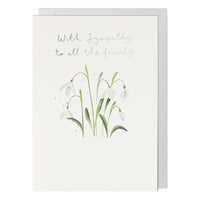 Sympathy Snowdrops Greeting Card