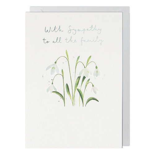 Sympathy Snowdrops Greeting Card