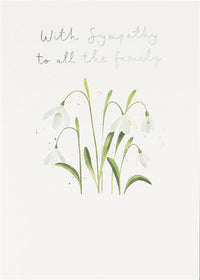 Sympathy Snowdrops Greeting Card