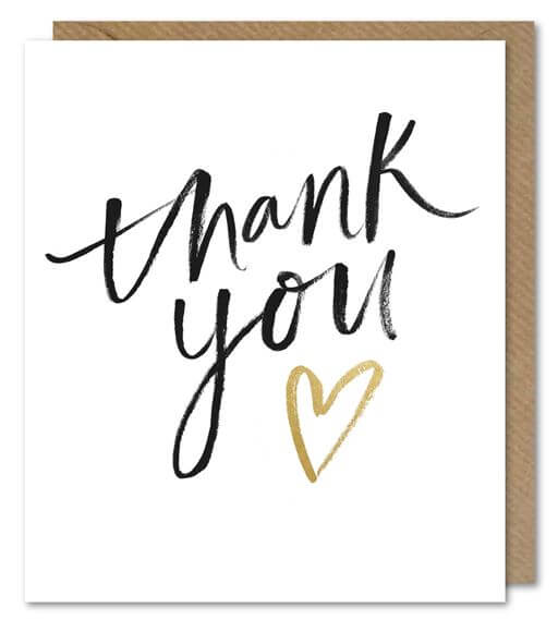 Heart Thank You Card
