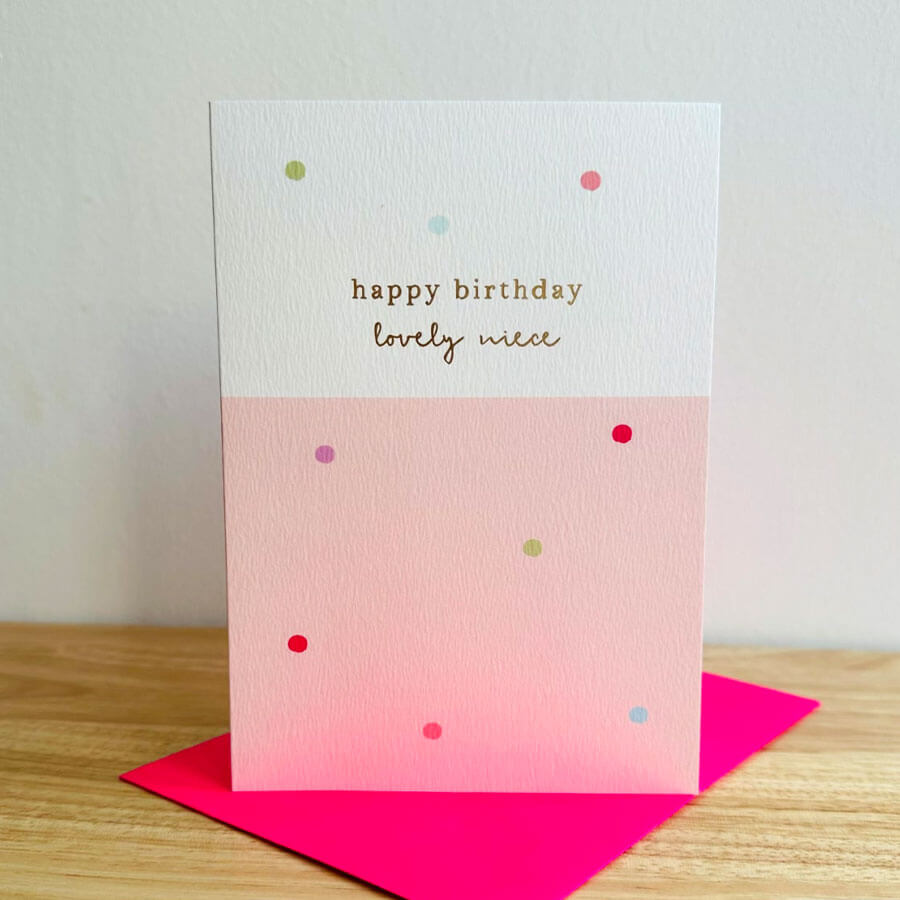 Lovely Niece Birthday Card