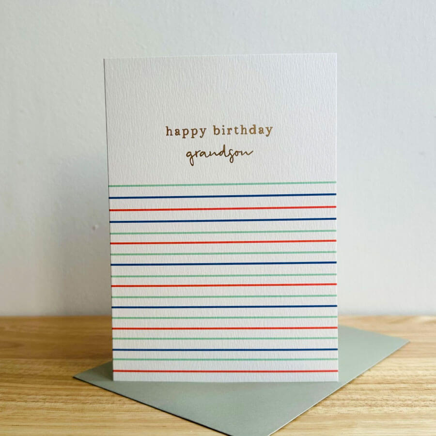 Grandson Happy Birthday Card