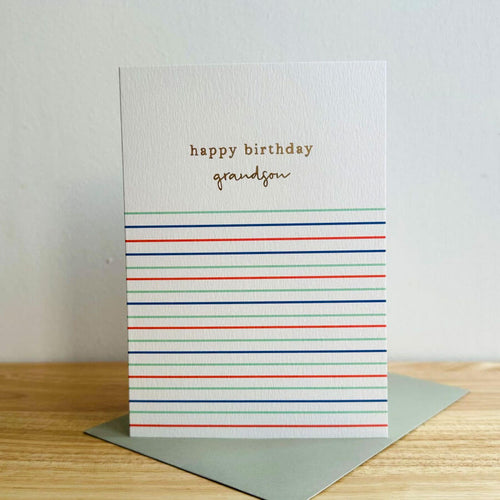 Grandson Happy Birthday Card