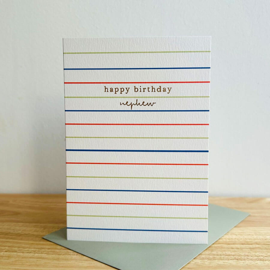 Nephew Happy Birthday Card