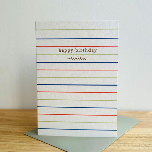 Nephew Happy Birthday Card