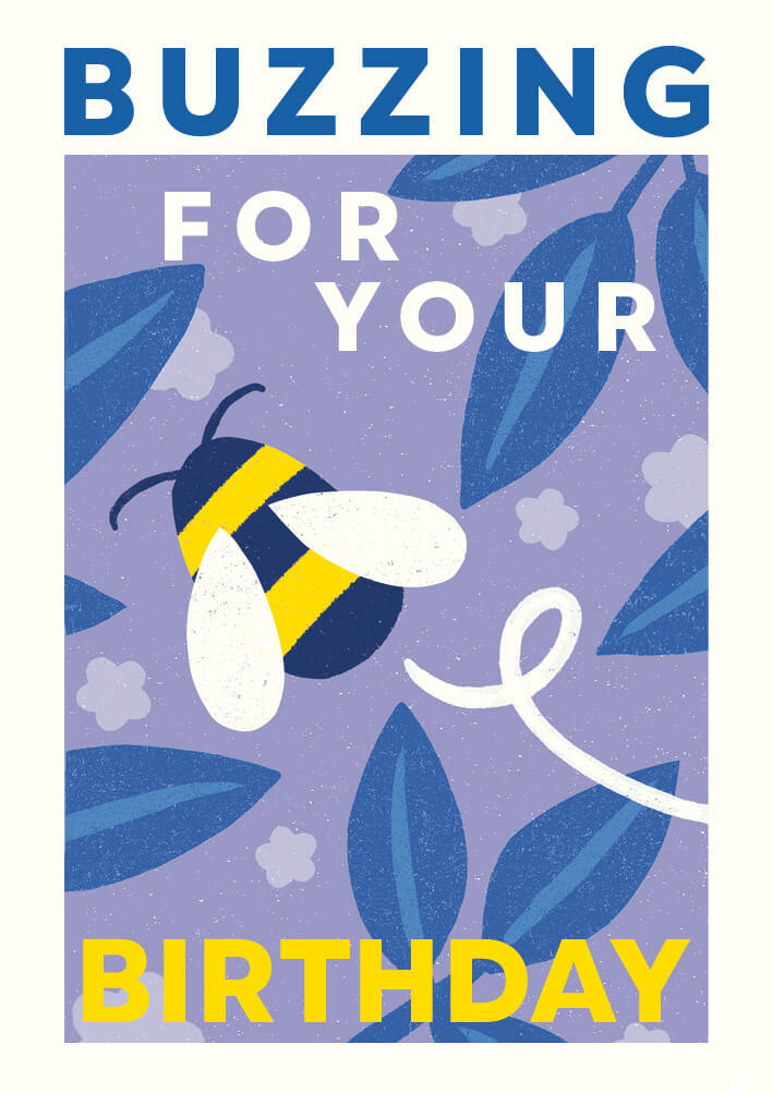 Planted Bee Birthday Card