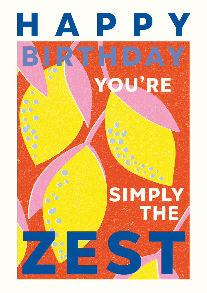Planted Lemon Birthday Card
