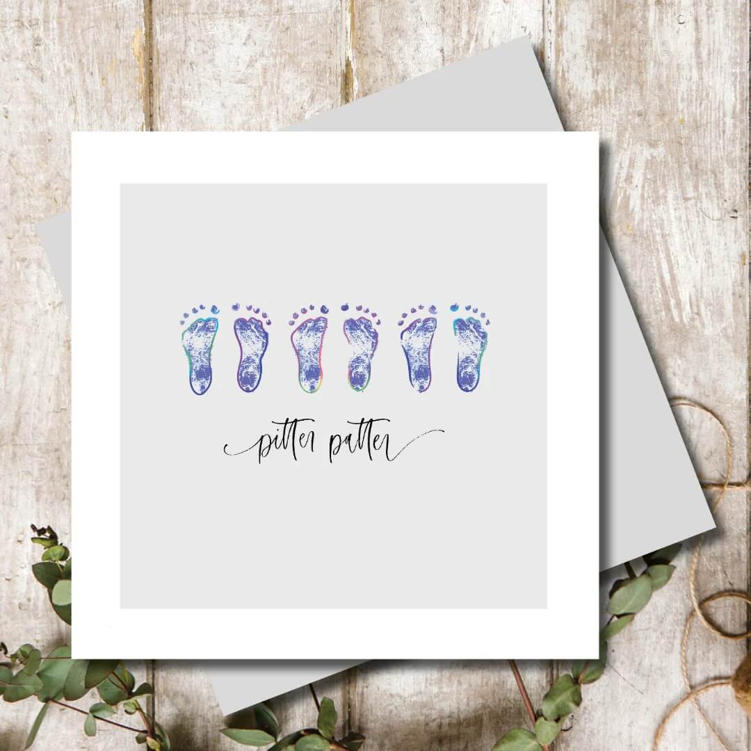 Pitter Patter New Baby Card