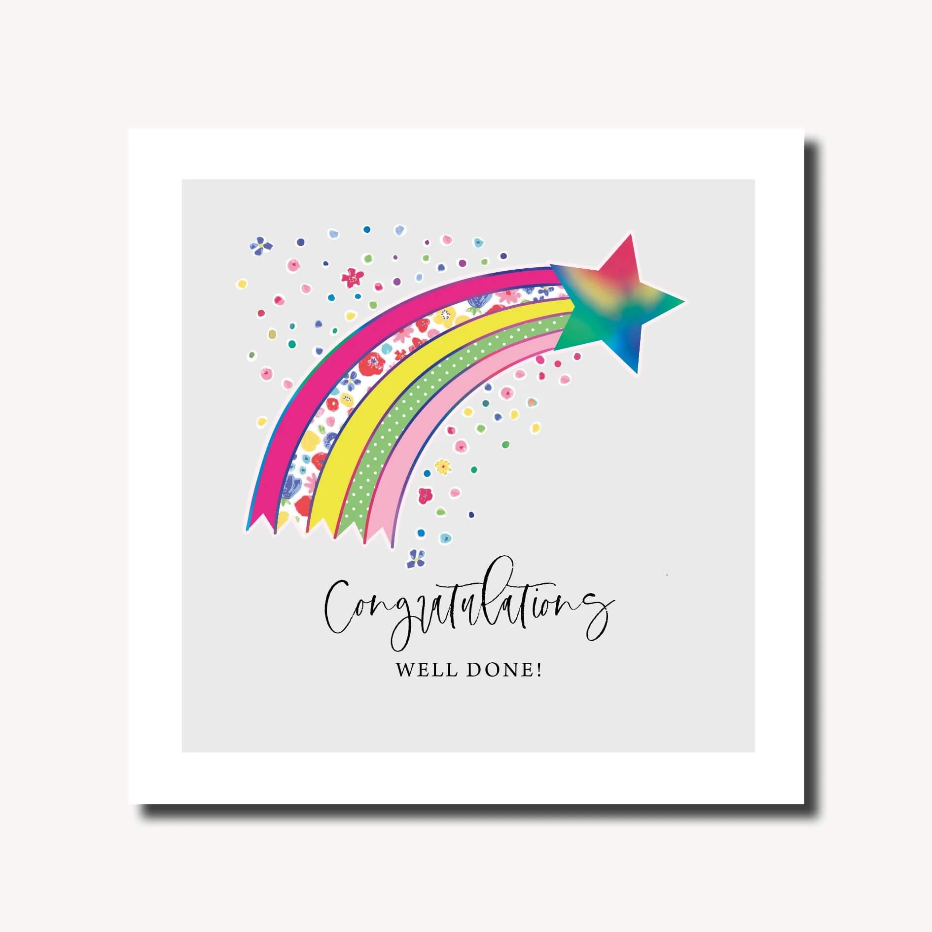 Congratulations Rainbow Greeting Card