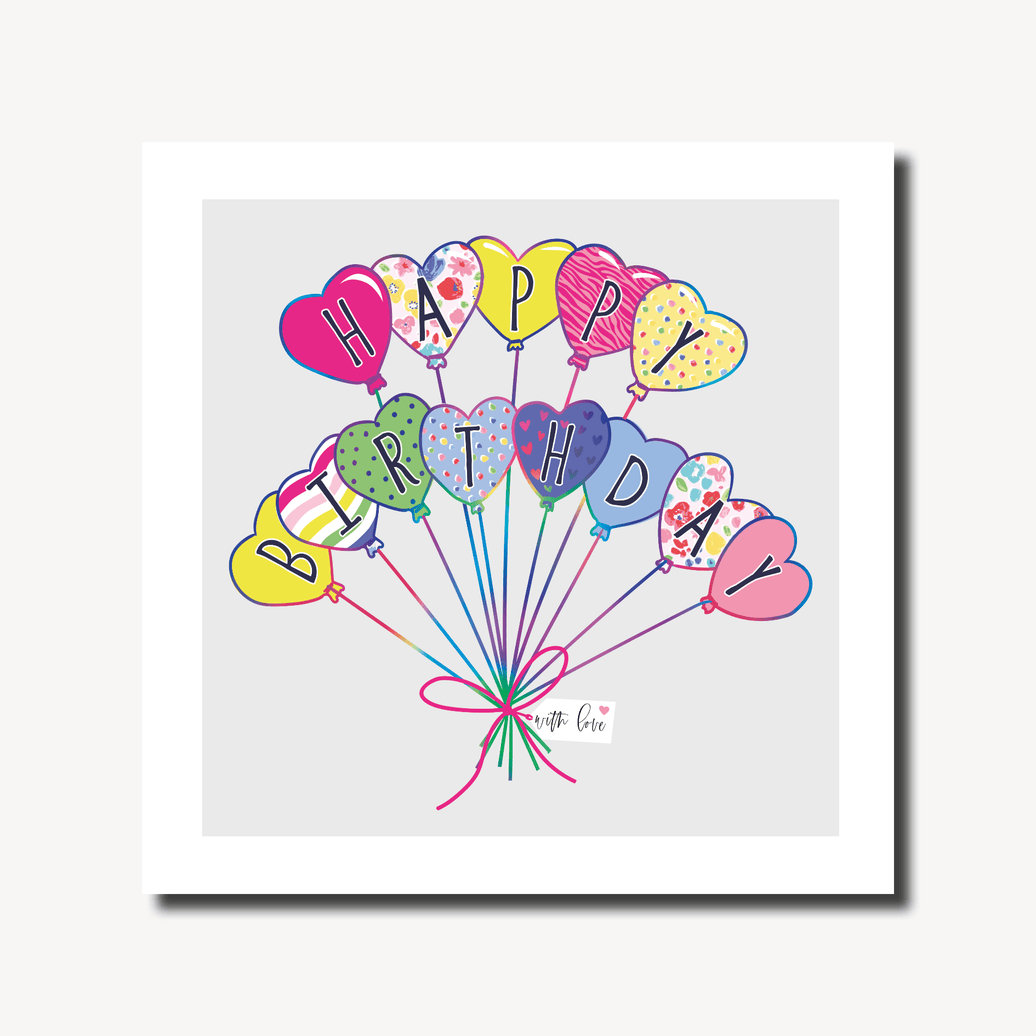 Balloons Birthday Card