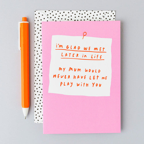 Play with You Birthday Card