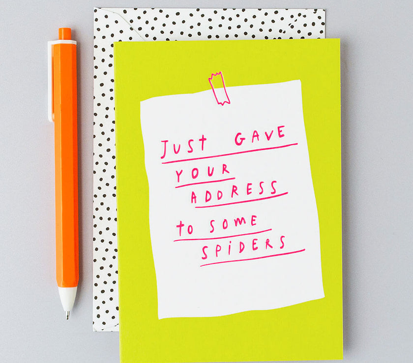 Spiders Birthday Card