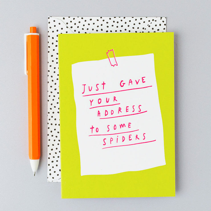 Spiders Birthday Card