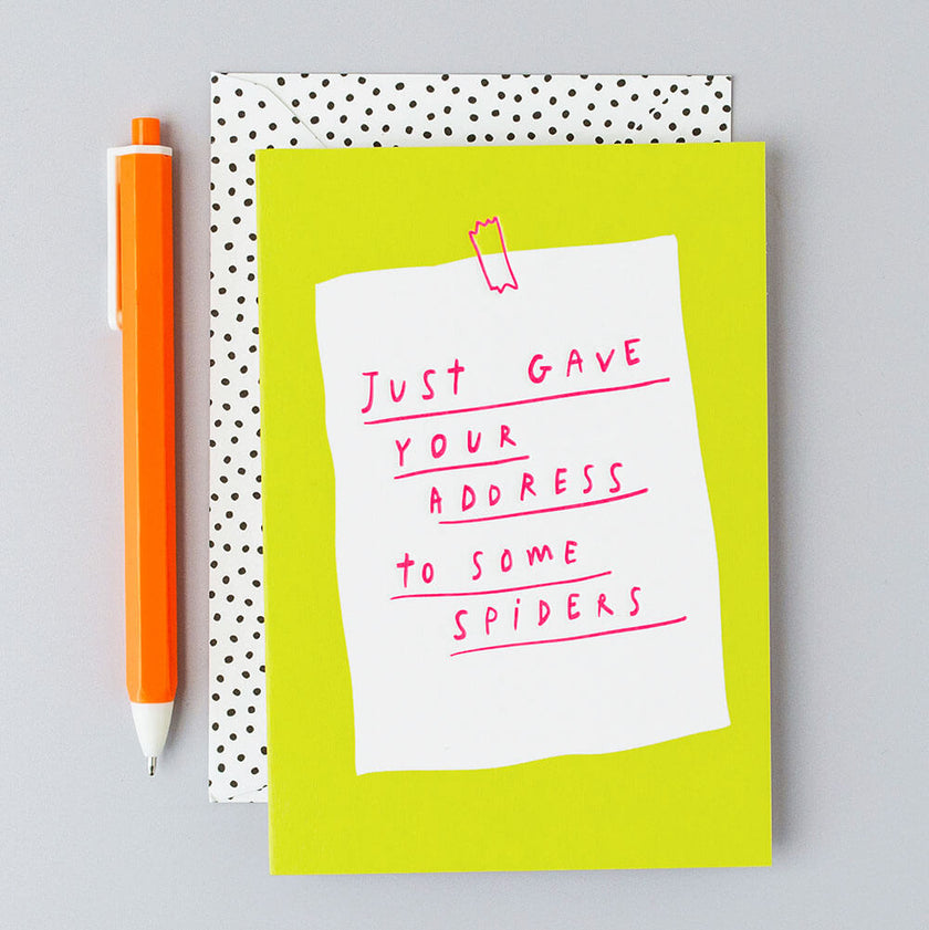 Spiders Birthday Card