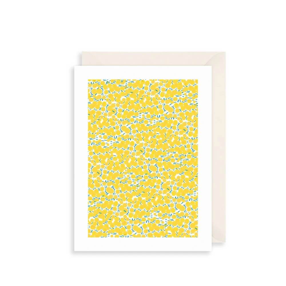 Yellow Flowers Birthday Card