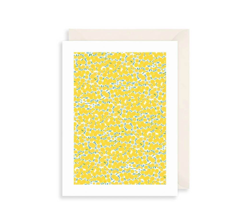 Yellow Flowers Birthday Card
