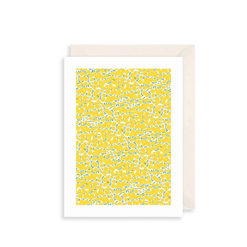 Yellow Flowers Birthday Card