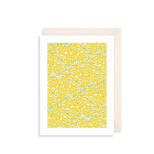 Yellow Flowers Birthday Card