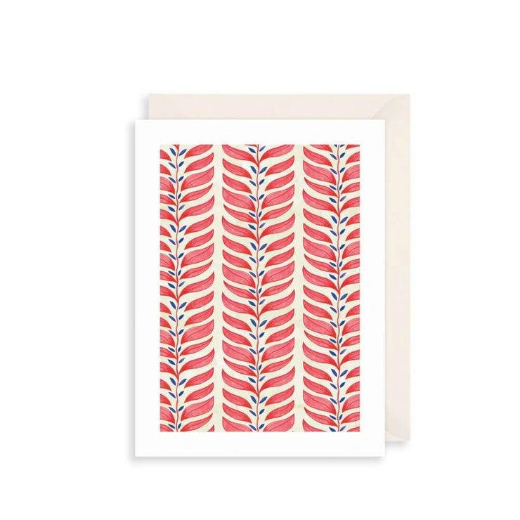 Red Leaves Birthday Card