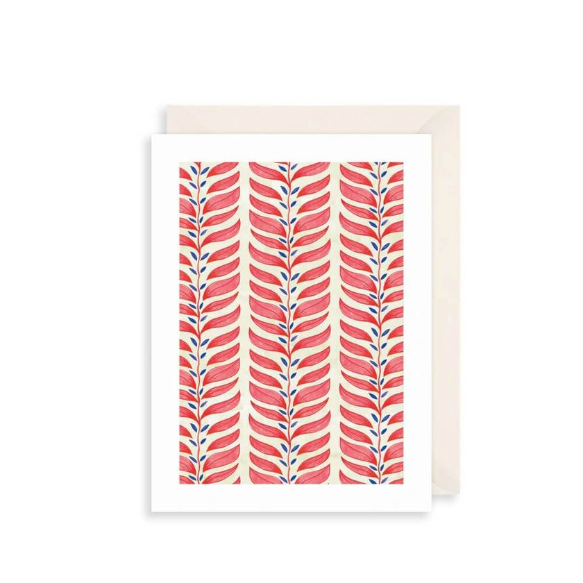 Red Leaves Birthday Card