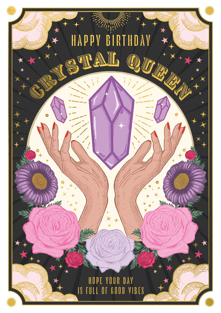 Soulmates Crystal Birthday Card