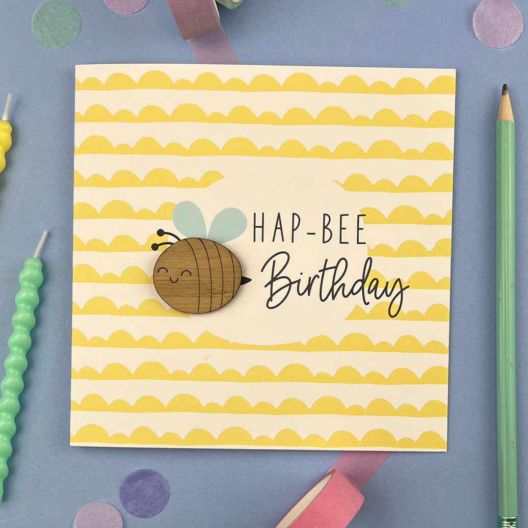Hap-bee Birthday Card