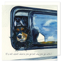Dogs and Campervan Birthday Card
