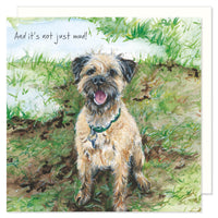 Border Terrier Dog Birthday Card