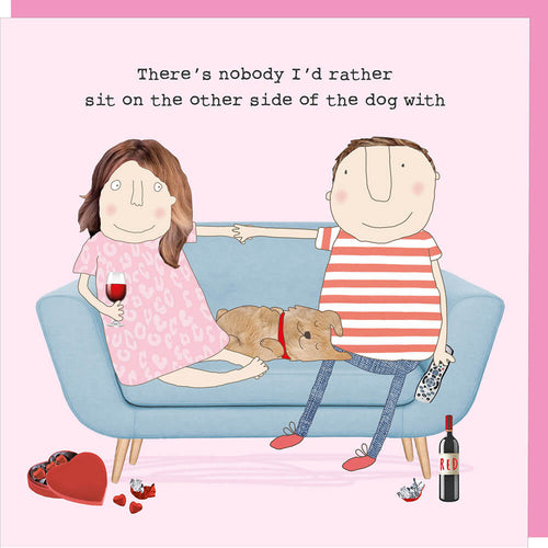 Other Side Dog Valentine's Card