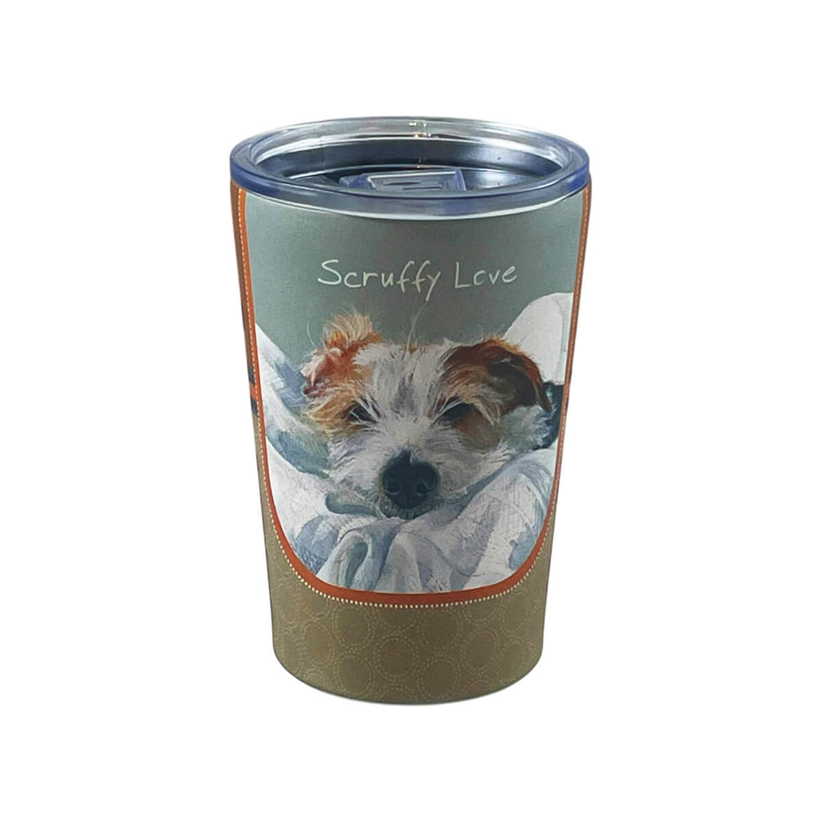 Dog Travel Tumbler Mug - Wirehair Jack Russell